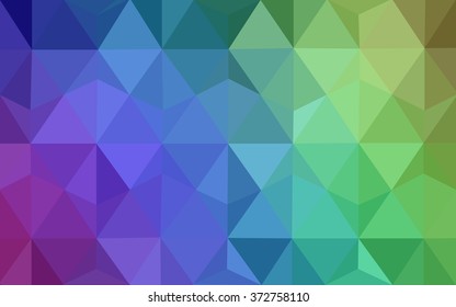 Multicolor polygonal illustration, which consist of triangles. Geometric background in Origami style with gradient. Triangular design for your business. Rainbow, spectrum image.