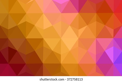 Multicolor polygonal illustration, which consist of triangles. Geometric background in Origami style with gradient. Triangular design for your business. Rainbow, spectrum image.