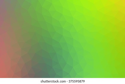 Multicolor polygonal illustration, which consist of triangles. Geometric background in Origami style with gradient. Triangular design for your business. Rainbow, spectrum image.
