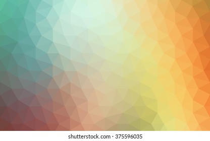 Multicolor polygonal illustration, which consist of triangles. Geometric background in Origami style with gradient. Triangular design for your business. Rainbow, spectrum image.