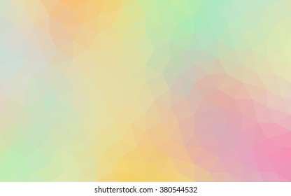 Multicolor polygonal illustration, which consist of triangles. Geometric background in Origami style with gradient. Triangular design for your business. Rainbow, spectrum image.