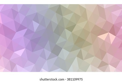 Multicolor polygonal illustration, which consist of triangles. Geometric background in Origami style with gradient. Triangular design for your business. Rainbow, spectrum image.
