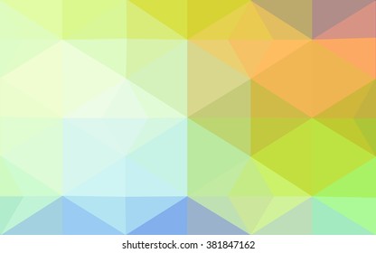 Multicolor polygonal illustration, which consist of triangles. Geometric background in Origami style with gradient. Triangular design for your business. Rainbow, spectrum image.