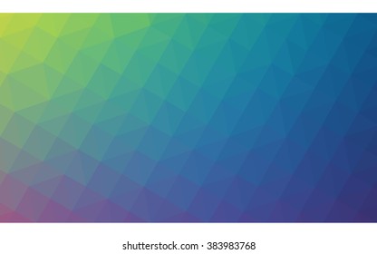Multicolor polygonal illustration, which consist of triangles. Geometric background in Origami style with gradient. Triangular design for your business. Rainbow, spectrum image.