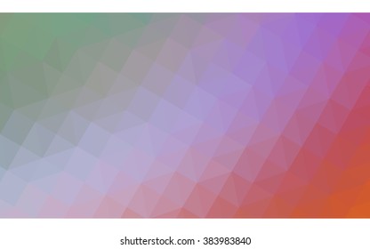 Multicolor polygonal illustration, which consist of triangles. Geometric background in Origami style with gradient. Triangular design for your business. Rainbow, spectrum image.