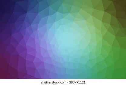 Multicolor polygonal illustration, which consist of triangles. Geometric background in Origami style with gradient. Triangular design for your business. Rainbow, spectrum image.