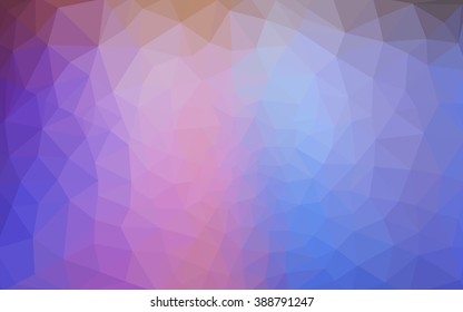 Multicolor polygonal illustration, which consist of triangles. Geometric background in Origami style with gradient. Triangular design for your business. Rainbow, spectrum image.