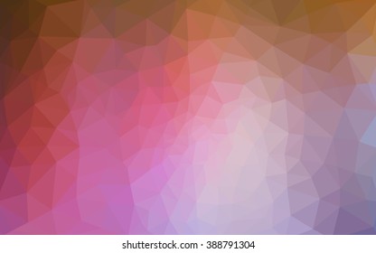 Multicolor polygonal illustration, which consist of triangles. Geometric background in Origami style with gradient. Triangular design for your business. Rainbow, spectrum image.