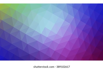 Multicolor polygonal illustration, which consist of triangles. Geometric background in Origami style with gradient. Triangular design for your business. Rainbow, spectrum image.