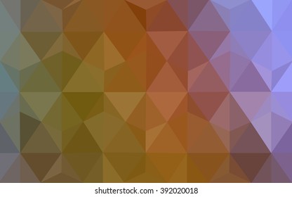 Multicolor polygonal illustration, which consist of triangles. Geometric background in Origami style with gradient. Triangular design for your business. Rainbow, spectrum image.