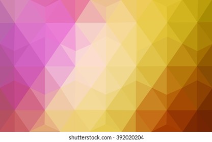 Multicolor polygonal illustration, which consist of triangles. Geometric background in Origami style with gradient. Triangular design for your business. Rainbow, spectrum image.