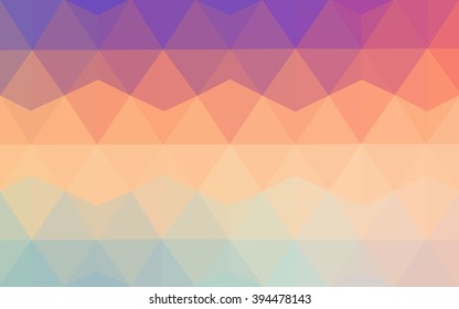 Multicolor polygonal illustration, which consist of triangles. Geometric background in Origami style with gradient. Triangular design for your business. Rainbow, spectrum image.