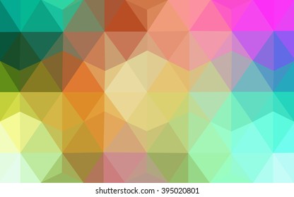 Multicolor polygonal illustration, which consist of triangles. Geometric background in Origami style with gradient. Triangular design for your business. Rainbow, spectrum image. Multicolor polygonal illustration, which consist of triangles. Geometric background in Origami style with gradient. Triangular design for your business. Rainbow, spectrum image.