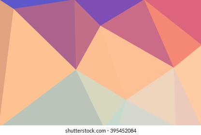 Multicolor polygonal illustration, which consist of triangles. Geometric background in Origami style with gradient. Triangular design for your business. Rainbow, spectrum image.