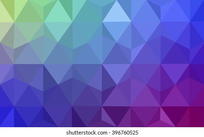 Multicolor polygonal illustration, which consist of triangles. Geometric background in Origami style with gradient. Triangular design for your business. Rainbow, spectrum image.