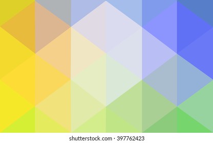 Multicolor polygonal illustration, which consist of triangles. Geometric background in Origami style with gradient. Triangular design for your business. Rainbow, spectrum image.