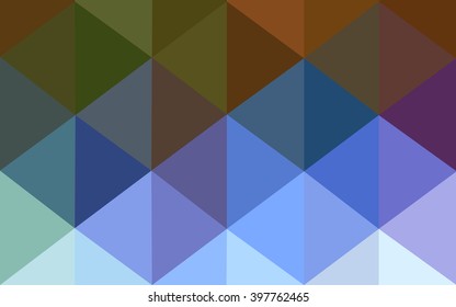 Multicolor polygonal illustration, which consist of triangles. Geometric background in Origami style with gradient. Triangular design for your business. Rainbow, spectrum image.