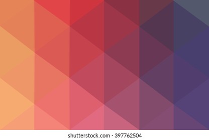 Multicolor polygonal illustration, which consist of triangles. Geometric background in Origami style with gradient. Triangular design for your business. Rainbow, spectrum image.