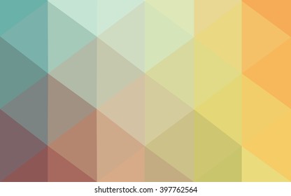 Multicolor polygonal illustration, which consist of triangles. Geometric background in Origami style with gradient. Triangular design for your business. Rainbow, spectrum image.