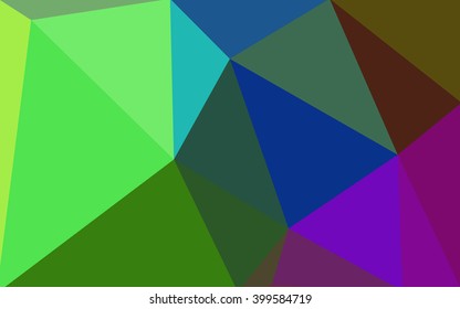 Multicolor polygonal illustration, which consist of triangles. Geometric background in Origami style with gradient. Triangular design for your business. Rainbow, spectrum image.
