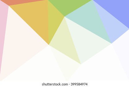 Multicolor polygonal illustration, which consist of triangles. Geometric background in Origami style with gradient. Triangular design for your business. Rainbow, spectrum image.
