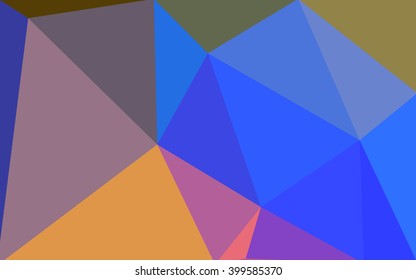 Multicolor polygonal illustration, which consist of triangles. Geometric background in Origami style with gradient. Triangular design for your business. Rainbow, spectrum image.