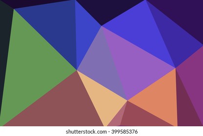 Multicolor polygonal illustration, which consist of triangles. Geometric background in Origami style with gradient. Triangular design for your business. Rainbow, spectrum image.
