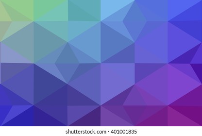 Multicolor polygonal illustration, which consist of triangles. Geometric background in Origami style with gradient. Triangular design for your business. Rainbow, spectrum image.