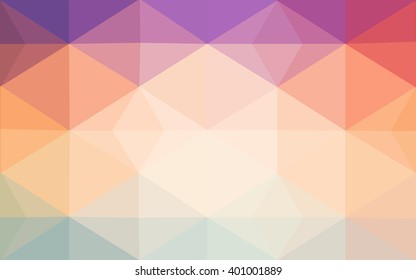 Multicolor polygonal illustration, which consist of triangles. Geometric background in Origami style with gradient. Triangular design for your business. Rainbow, spectrum image.