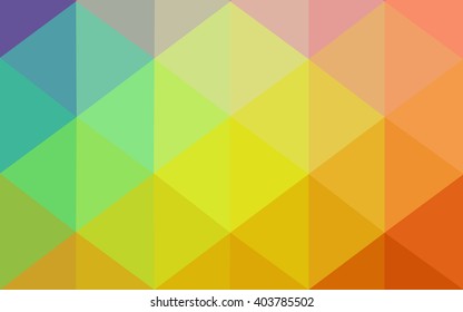 Multicolor polygonal illustration, which consist of triangles. Geometric background in Origami style with gradient. Triangular design for your business. Rainbow, spectrum image.