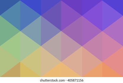 Multicolor polygonal illustration, which consist of triangles. Geometric background in Origami style with gradient. Triangular design for your business. Rainbow, spectrum image.