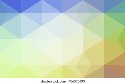 Multicolor polygonal illustration, which consist of triangles. Geometric background in Origami style with gradient. Triangular design for your business. Rainbow, spectrum image.
