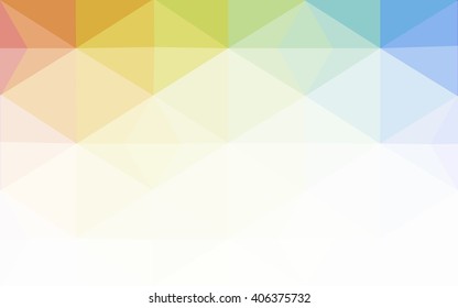 Multicolor polygonal illustration, which consist of triangles. Geometric background in Origami style with gradient. Triangular design for your business. Rainbow, spectrum image.