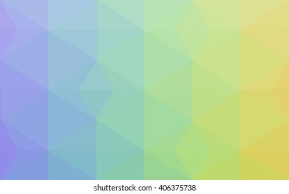 Multicolor polygonal illustration, which consist of triangles. Geometric background in Origami style with gradient. Triangular design for your business. Rainbow, spectrum image.