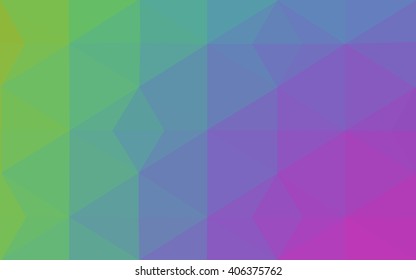 Multicolor polygonal illustration, which consist of triangles. Geometric background in Origami style with gradient. Triangular design for your business. Rainbow, spectrum image.