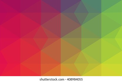 Multicolor polygonal illustration, which consist of triangles. Geometric background in Origami style with gradient. Triangular design for your business. Rainbow, spectrum image.