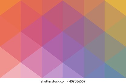 Multicolor polygonal illustration, which consist of triangles. Geometric background in Origami style with gradient. Triangular design for your business. Rainbow, spectrum image.