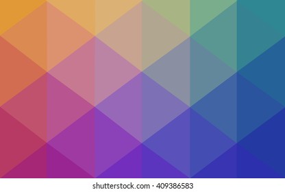 Multicolor polygonal illustration, which consist of triangles. Geometric background in Origami style with gradient. Triangular design for your business. Rainbow, spectrum image.