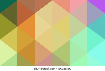 Multicolor polygonal illustration, which consist of triangles. Geometric background in Origami style with gradient. Triangular design for your business. Rainbow, spectrum image.