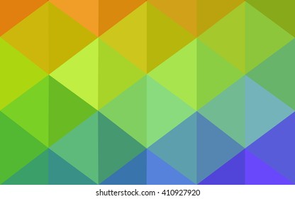 Multicolor polygonal illustration, which consist of triangles. Geometric background in Origami style with gradient. Triangular design for your business. Rainbow, spectrum image.