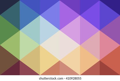 Multicolor polygonal illustration, which consist of triangles. Geometric background in Origami style with gradient. Triangular design for your business. Rainbow, spectrum image.