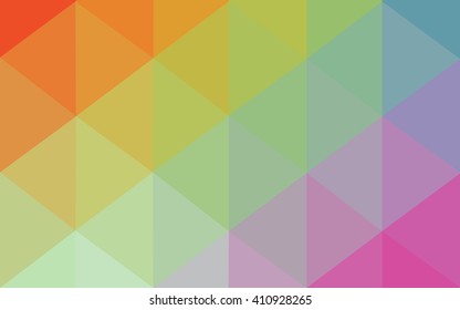 Multicolor polygonal illustration, which consist of triangles. Geometric background in Origami style with gradient. Triangular design for your business. Rainbow, spectrum image.