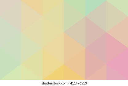 Multicolor polygonal illustration, which consist of triangles. Geometric background in Origami style with gradient. Triangular design for your business. Rainbow, spectrum image.