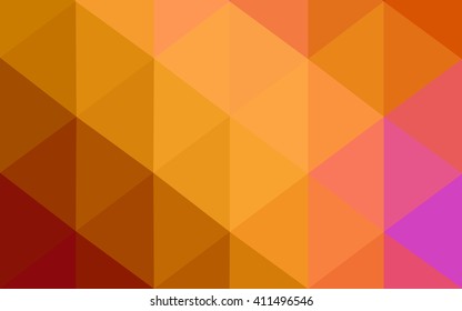 Multicolor polygonal illustration, which consist of triangles. Geometric background in Origami style with gradient. Triangular design for your business. Rainbow, spectrum image.