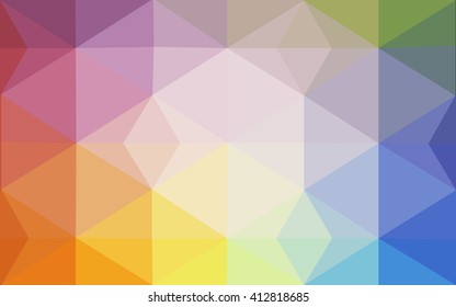 Multicolor polygonal illustration, which consist of triangles. Geometric background in Origami style with gradient. Triangular design for your business. Rainbow, spectrum image. Multicolor polygonal illustration, which consist of triangles. Geometric background in Origami style with gradient. Triangular design for your business. Rainbow, spectrum image.