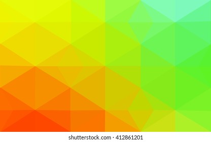 Multicolor polygonal illustration, which consist of triangles. Geometric background in Origami style with gradient. Triangular design for your business. Rainbow, spectrum image.