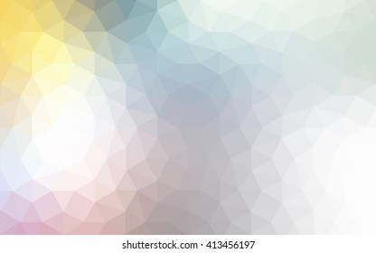 Multicolor polygonal illustration, which consist of triangles. Geometric background in Origami style with gradient. Triangular design for your business. Rainbow, spectrum image.