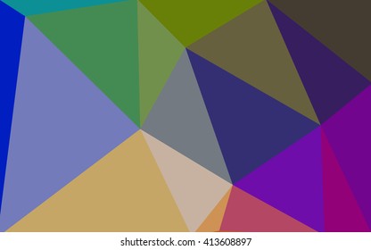 Multicolor polygonal illustration, which consist of triangles. Geometric background in Origami style with gradient. Triangular design for your business. Rainbow, spectrum image.