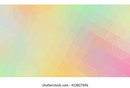 Multicolor polygonal illustration, which consist of triangles. Geometric background in Origami style with gradient. Triangular design for your business. Rainbow, spectrum image.