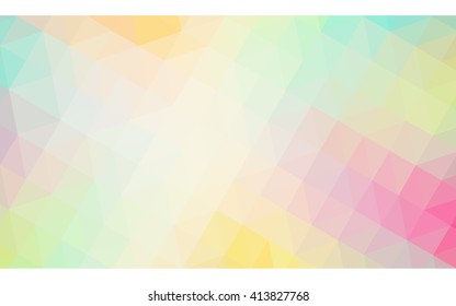 Multicolor polygonal illustration, which consist of triangles. Geometric background in Origami style with gradient. Triangular design for your business. Rainbow, spectrum image.